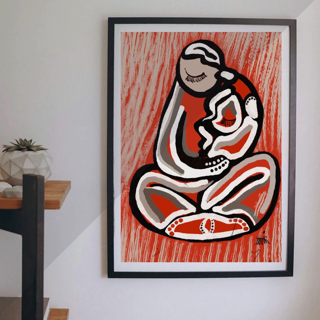 "ORIENTAL HUG" by Kübra Müjde - Premium Matte Paper Poster