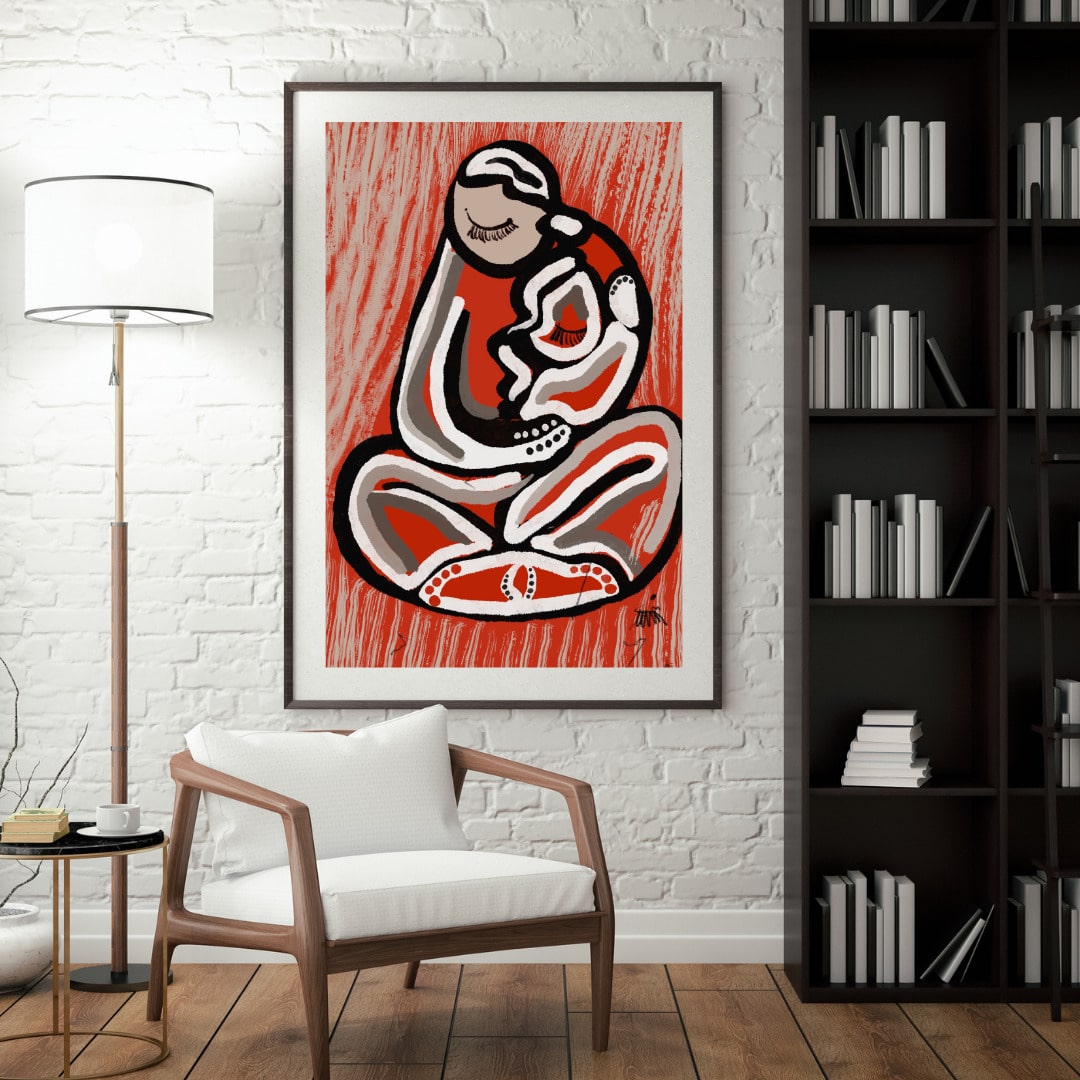 "ORIENTAL HUG" by Kübra Müjde - Premium Matte Paper Poster