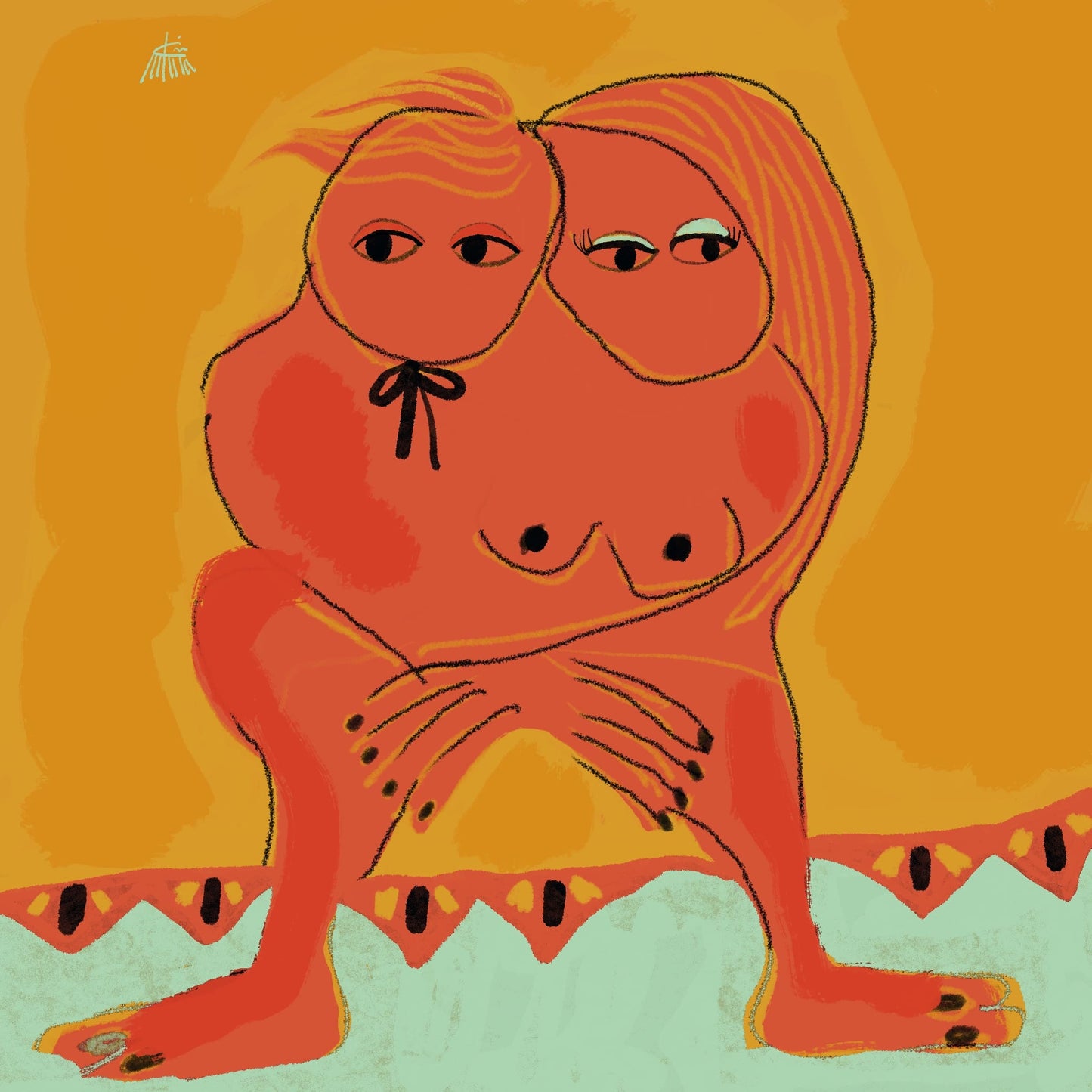 "TWO LOVES IN ONE BODY" by Kübra Müjde - Premium Matte Paper Poster
