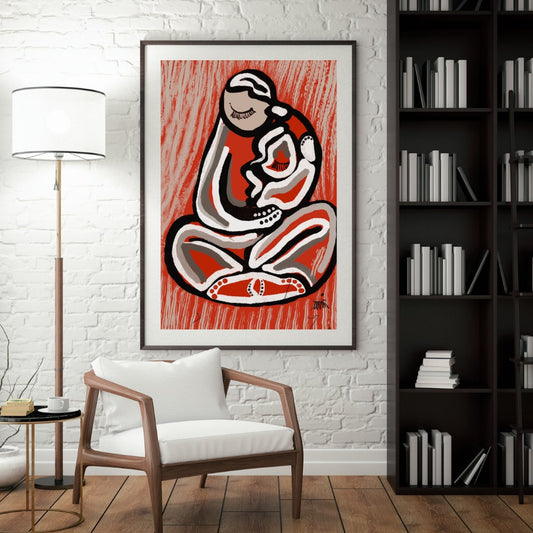 "ORIENTAL HUG" by Kübra Müjde - Premium Matte Paper Poster