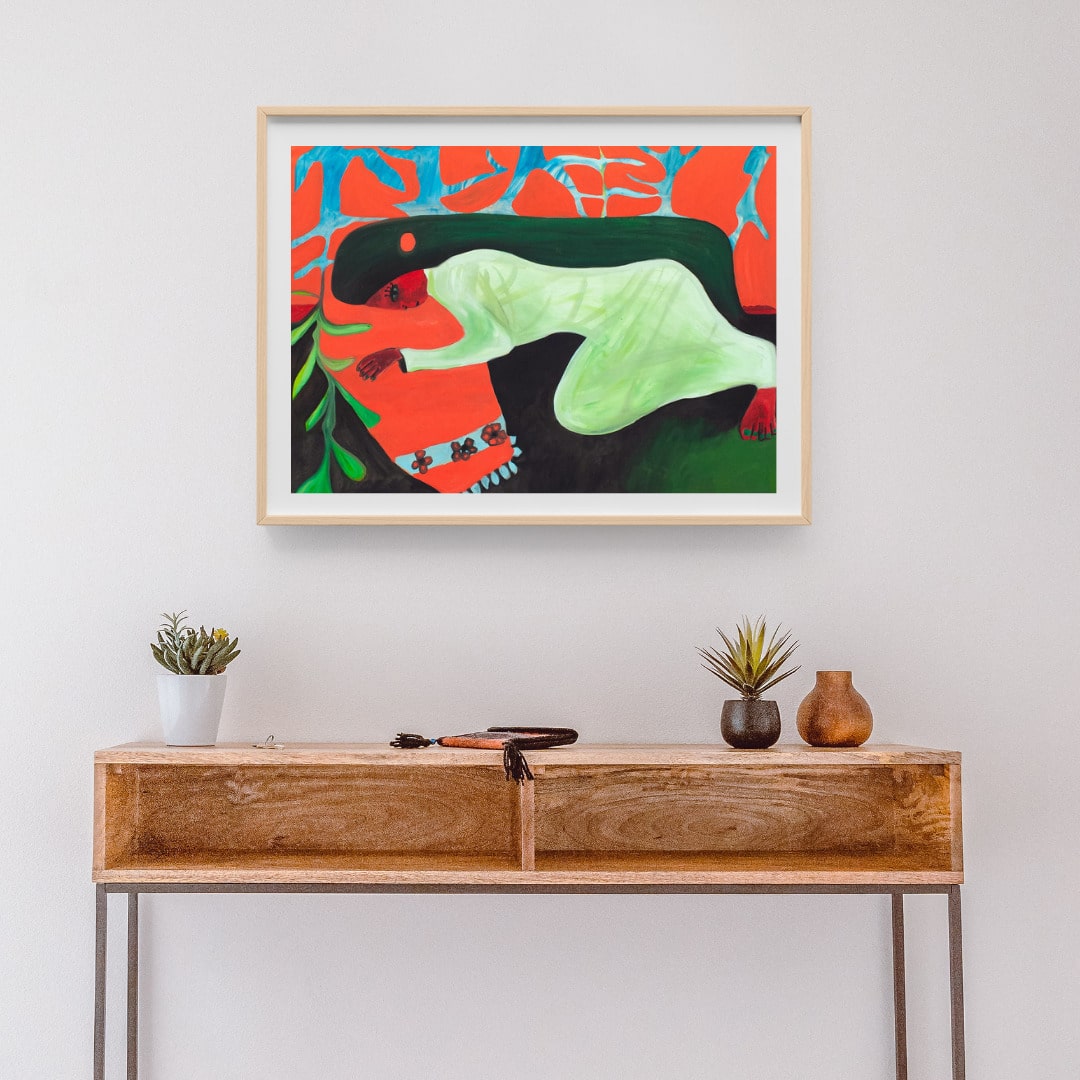 "SLEEPING GIRL" by Kübra Müjde - Premium Matte Paper Poster