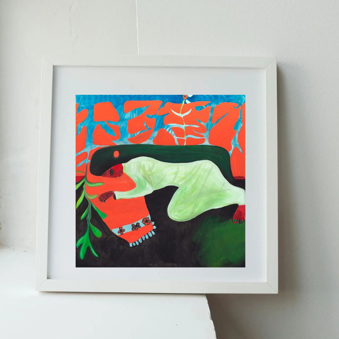 "SLEEPING GIRL" by Kübra Müjde - Premium Matte Paper Poster